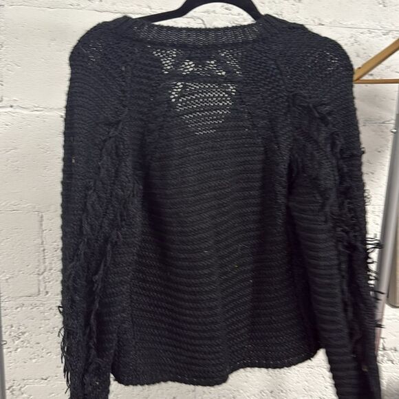 LINE Black Cable Knit Sweater - Fringed - Size XS - BRAND NEW Sweater - Picture 5 of 5
